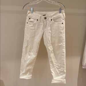 True Religion Cream Ankle Jeans
